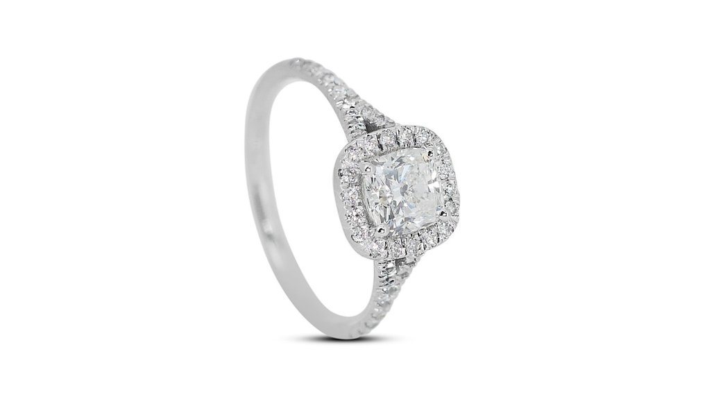 Ring Weißgold Diamant  (Natürlich) - Diamant #3.1