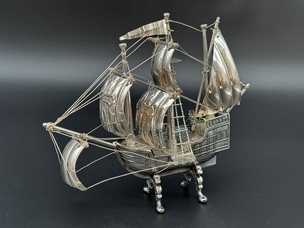 Figur - Figura del barco en plata 925 - Silber #2.1