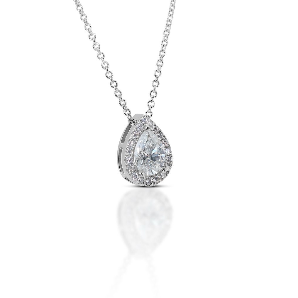 Hänge Vittguld Diamant  (Natural) - Diamant  #2.1