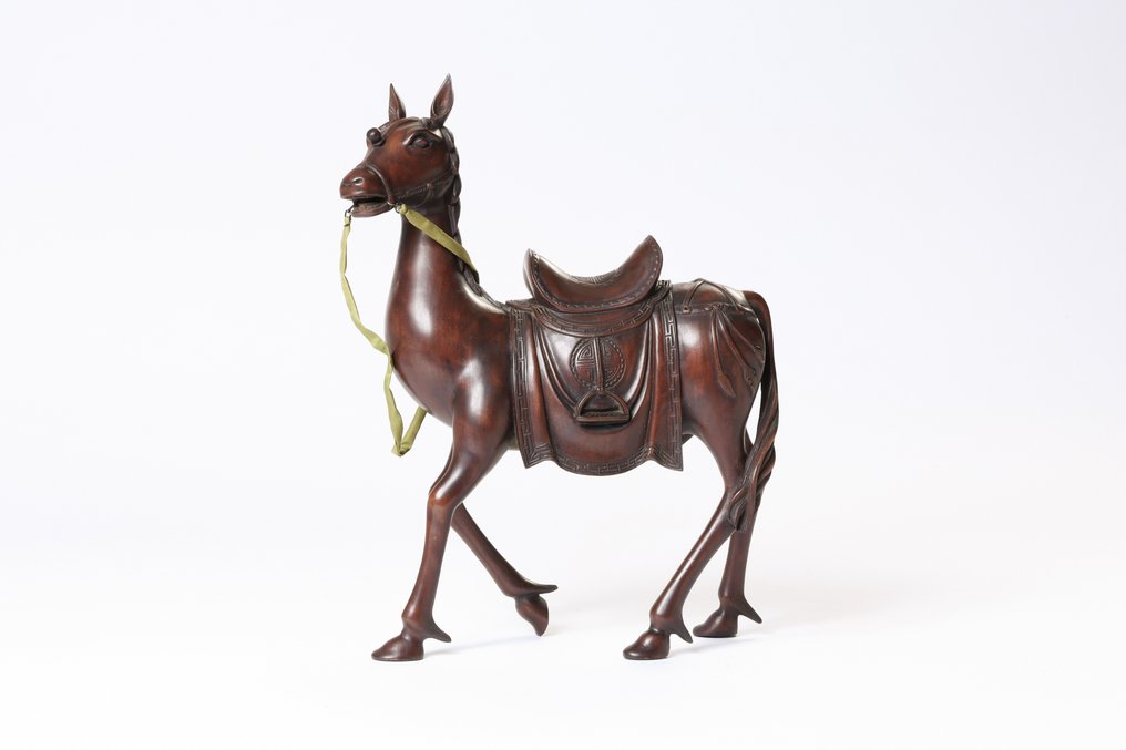 Equestrian Doll 馬上人形 by Maruhei Ooki Doll Shop 丸平大木人形店 with Original Wooden Box  - Boneca - 1910-1920 - Japão #2.2