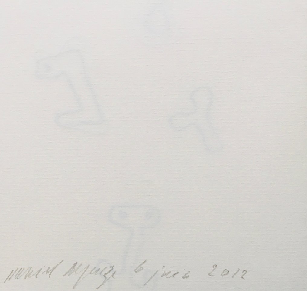 Daniel Dezeuze (1942) - Sans-titre - Dessin original signé #4.3