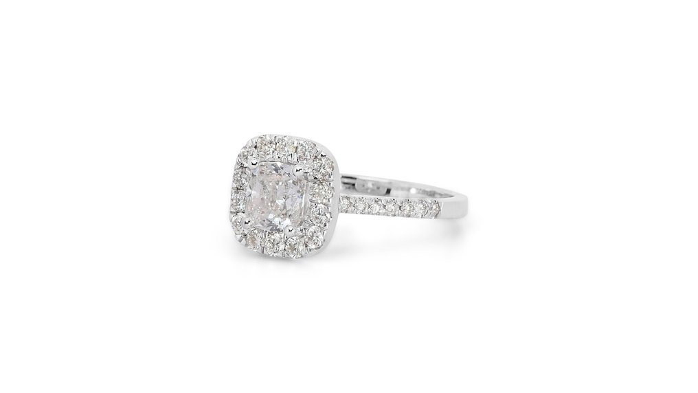 Inel Aur alb Diamant  (Natural) - Diamant #2.2