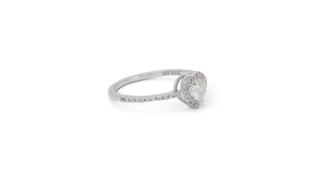 Ring Hvidguld Diamant  (Natur) - Diamant #2.2