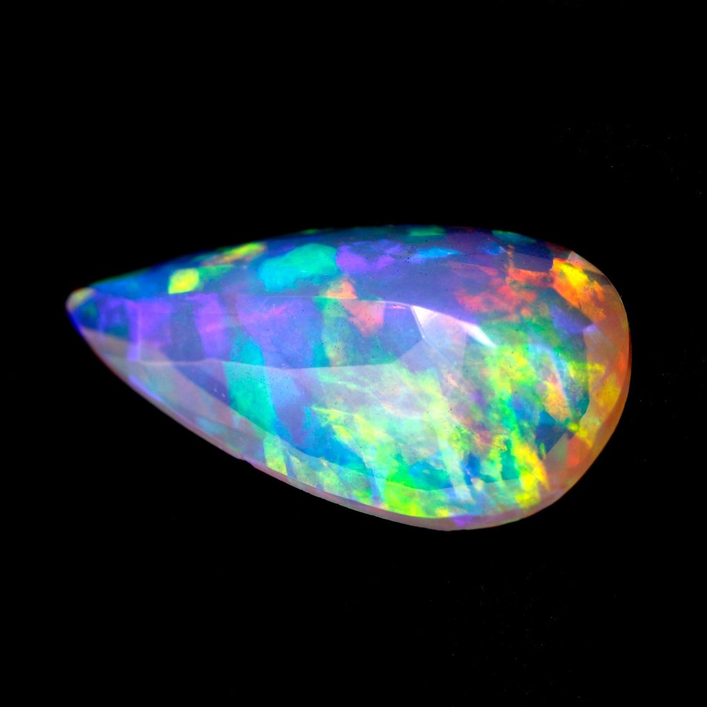 [Kristall] Orange + Play Of Colors Cut Opal - 3.69 ct #2.1