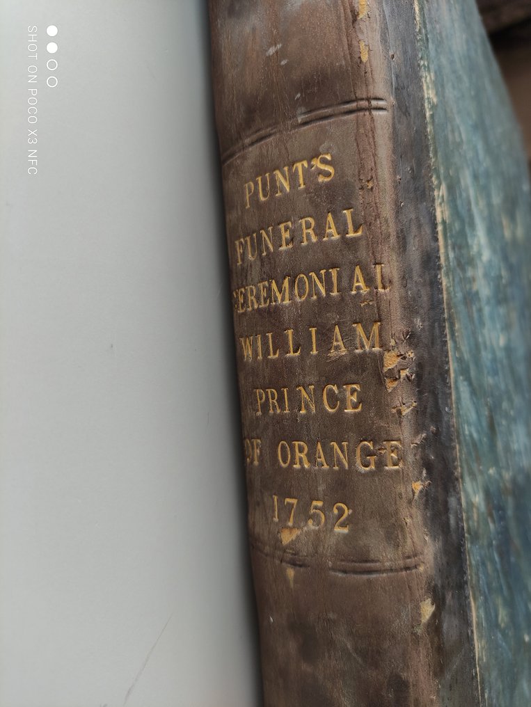 Punt - Lijkstatie punt's funeral ceremonial prins Willem van Oranje - 1752 #1.2