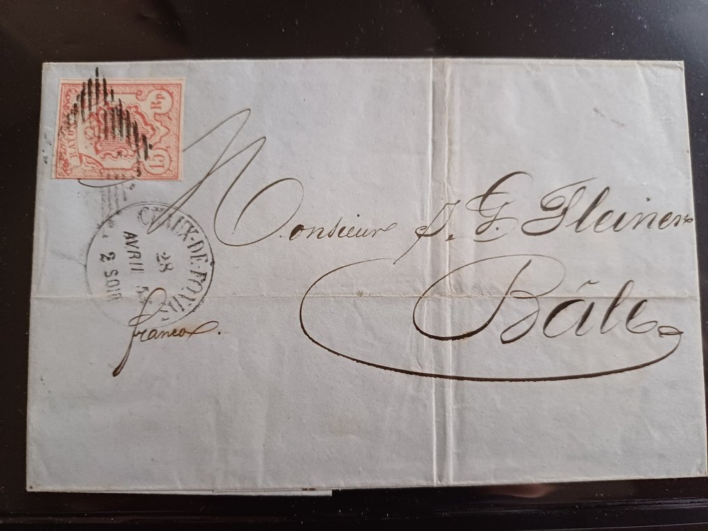 Schweiz 1850/1854 - 1850/54 - Lokal post & brev Rayon II (RARITY) och Rayon III #3.1