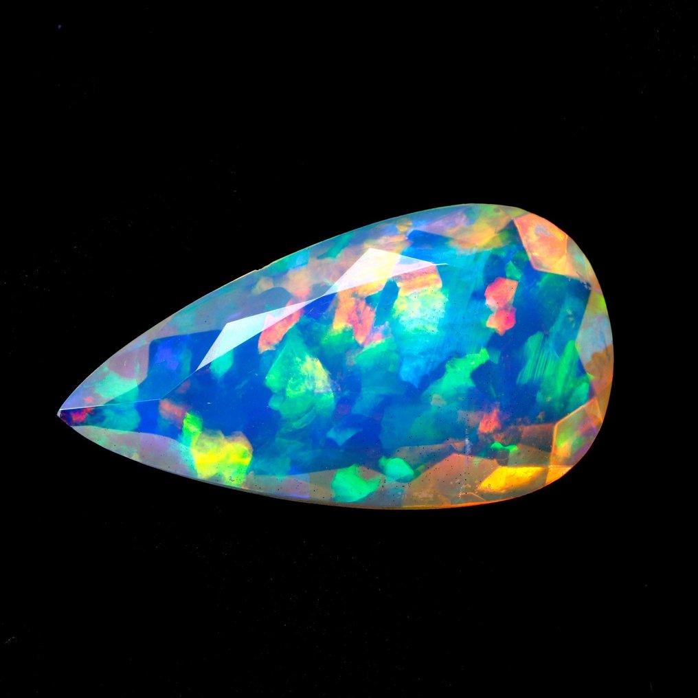 [Kristall] Orange + Play Of Colors Cut Opal - 3.69 ct #1.1
