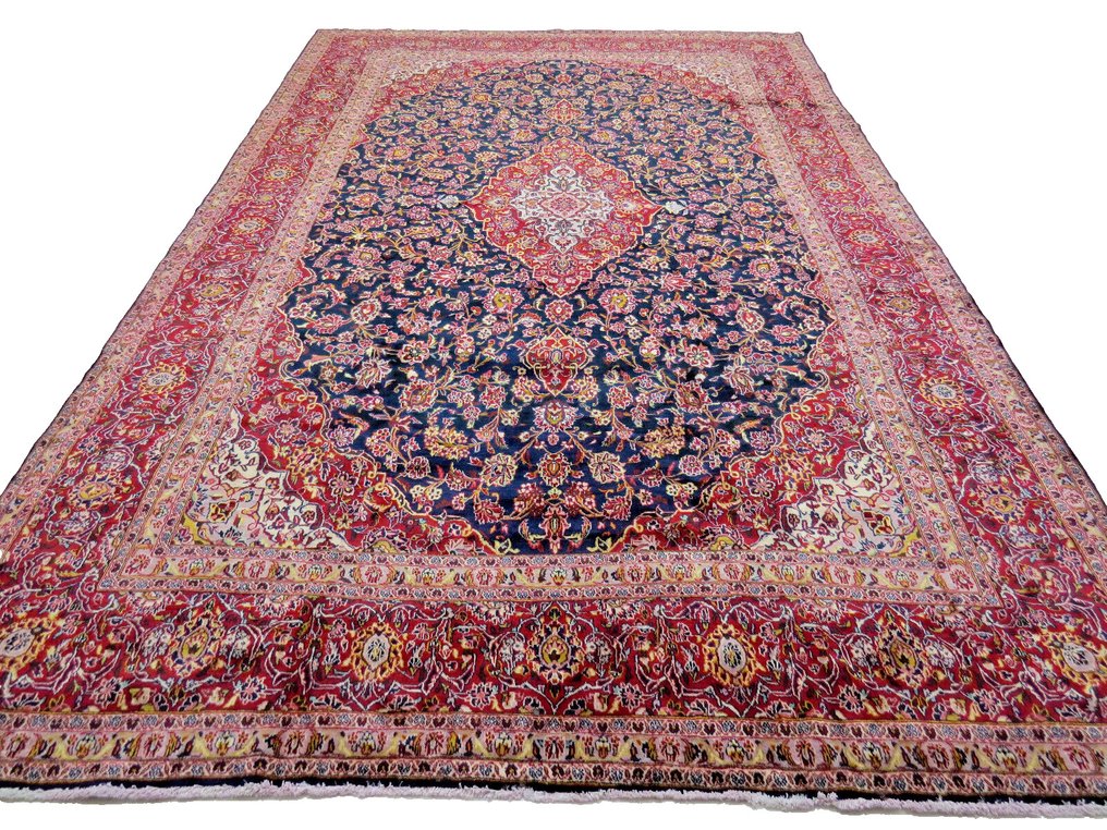 Lã de cortiça fina Kashan - Tapete - 475 cm - 304 cm #1.1