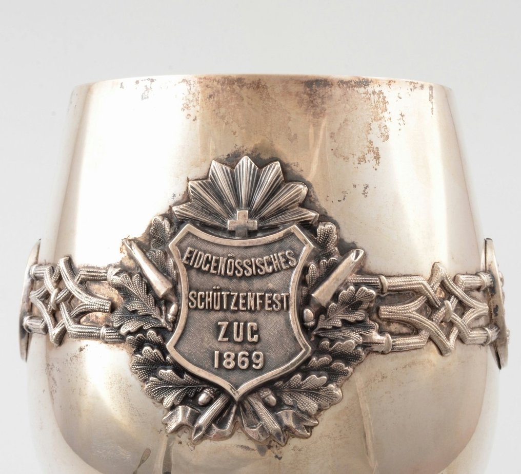Cup - Eidgenössische Schützenfest in Zug 1869 - .800 silver #3.3