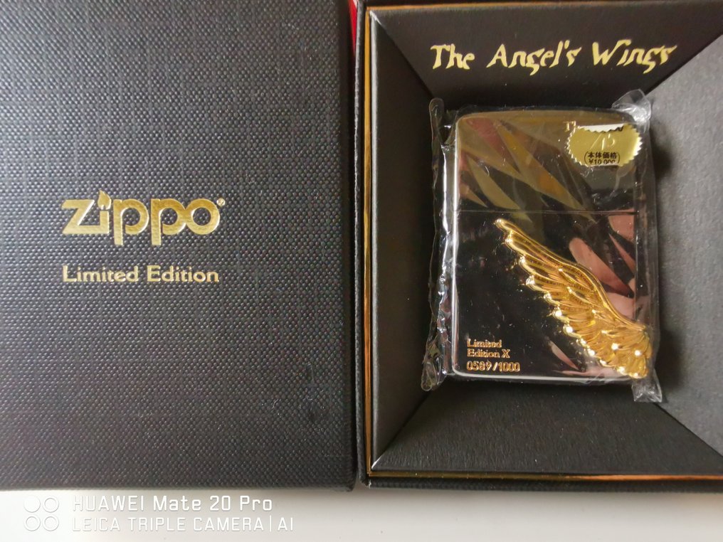 Zippo - Zippo Limite édition The Angel'S Wings Black Made in Japan de 2009 - 袖珍打火機 - 噴漆鋼和 3D #2.1