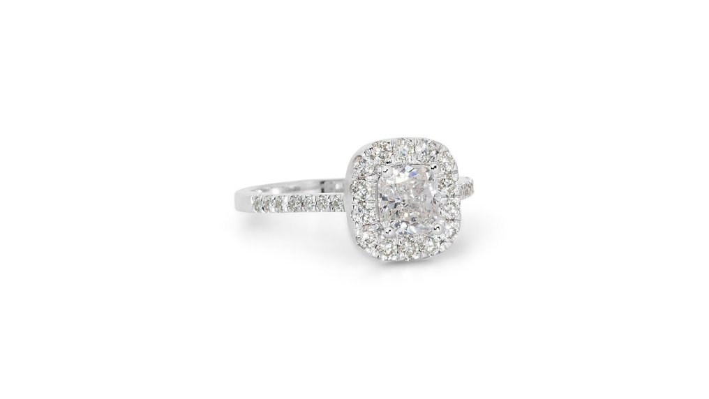 Ring Vittguld Diamant  (Natural) - Diamant  #2.1
