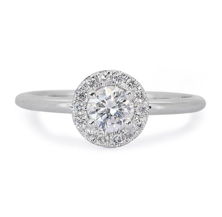 Ring White gold Diamond  (Natural) - Diamond #1.1