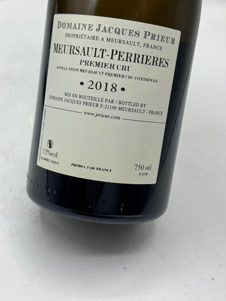 2018 Domaine Jacques Prieur "Perrières" - Meursault 1er Cru - 1 Bottle (0.75L) #2.1