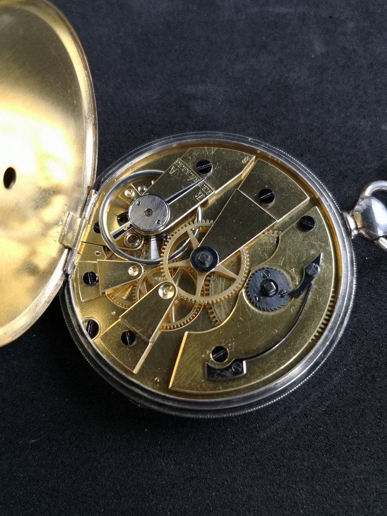 Duatre - Cylindre escappement - silver dial - Extra slim - 1850-1900 #1.1