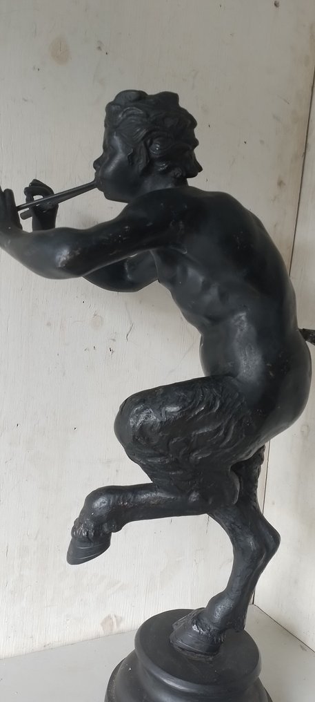 Skulptur, Fauno pifferaio - 65 cm - Brons #2.1