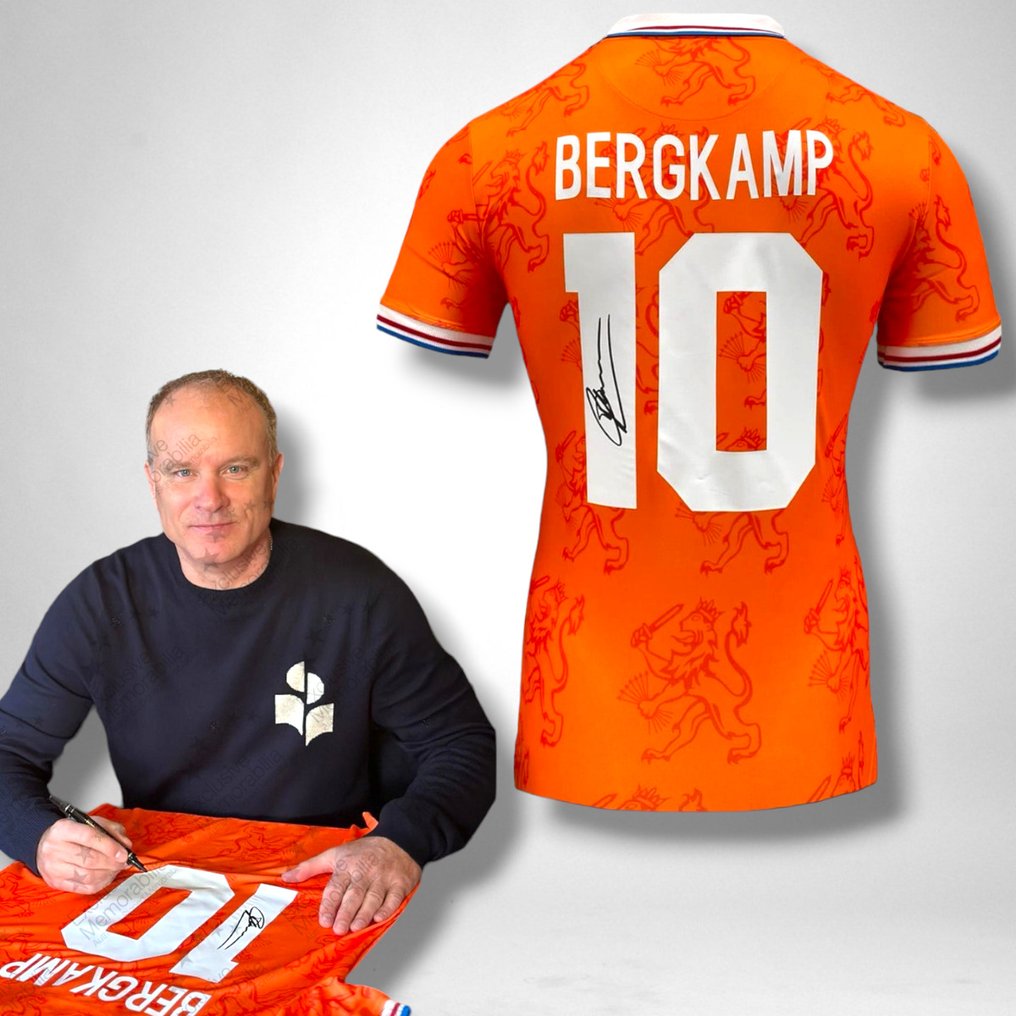 seleccion holandesa - Football World Championships - Dennis Bergkamp - 1994 - Football jersey #1.1