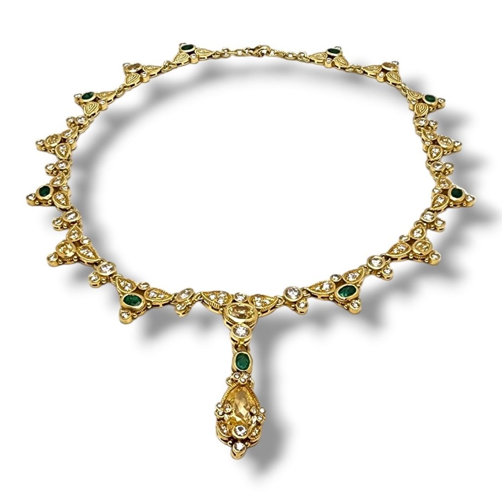 Judit Ripka 18K Gold Diamond Necklace - Naszyjnik z wisiorkiem 18-karatowe złoto #1.1