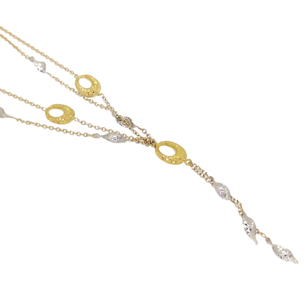 Collier Or blanc, Or jaune  #1.2