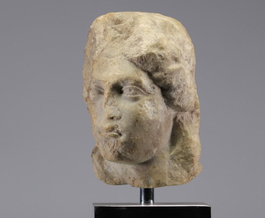 Romain antique Buste en marbre d'une jeune femme. Bust - 22 cm #1.1