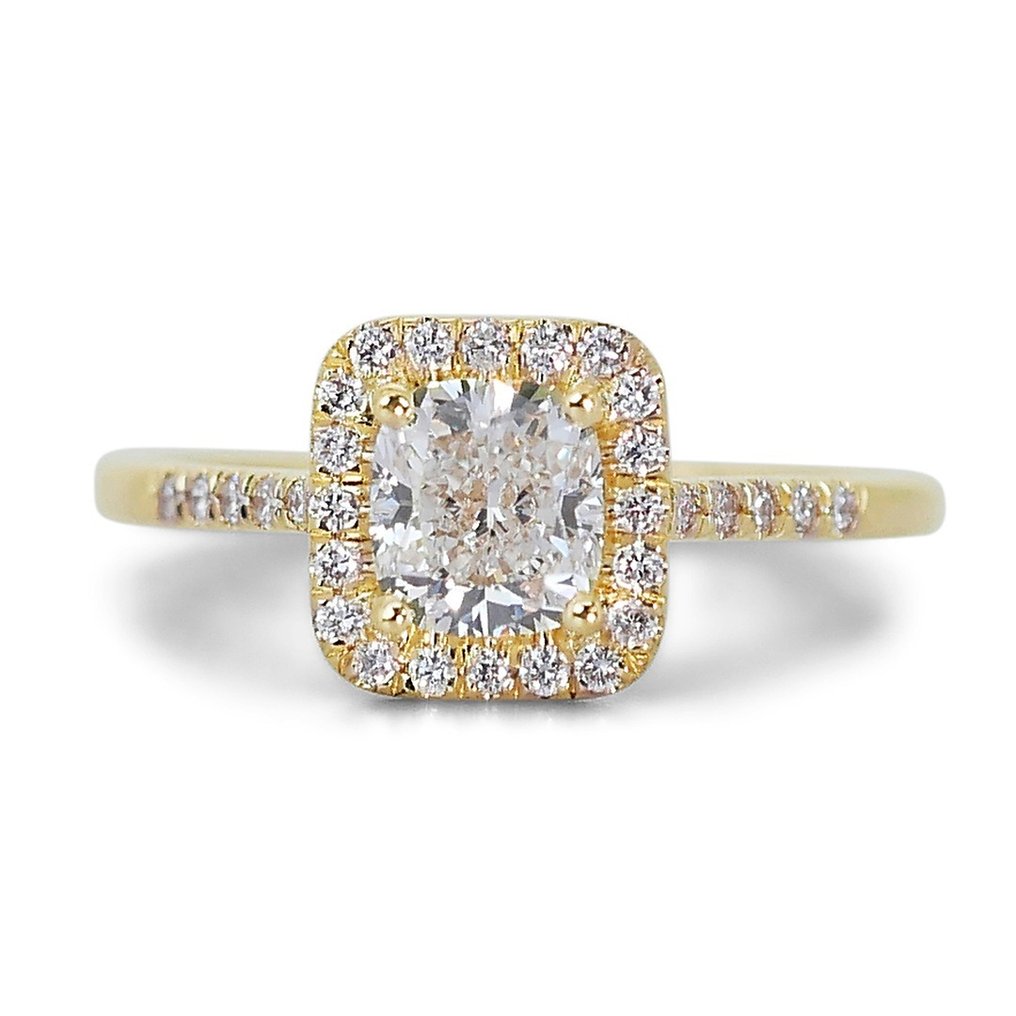 - 1.65 Total carat Weight Diamonds - - Gyűrű Sárga arany Gyémánt  (Természetes) - Gyémánt #1.1
