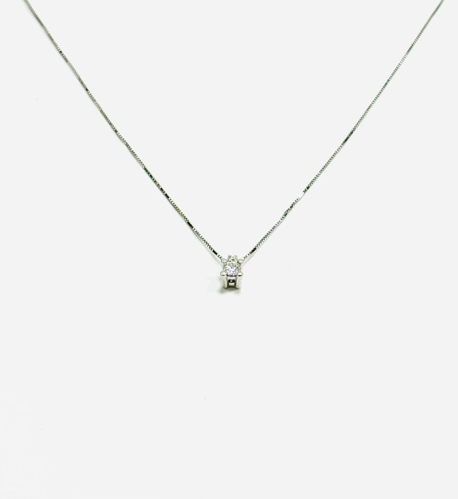 Yukiko - Necklace with pendant White gold Diamond  #3.2