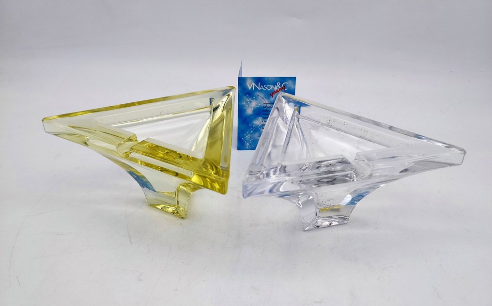 V.Nason&C. - Askfat  (2) - Artistico Murano - Murano-glas - Triangulär #1.0