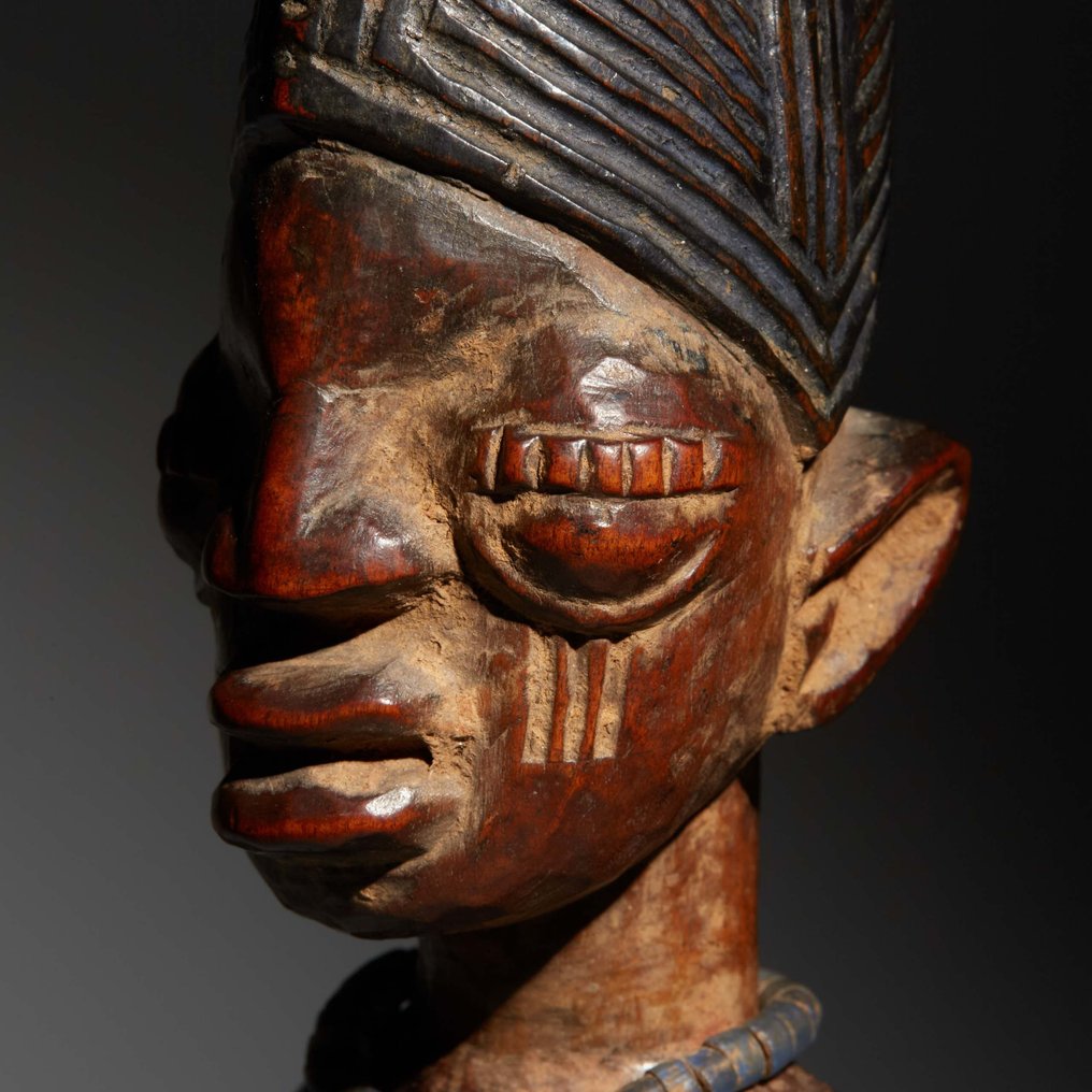 Figura Ibeji. 28 cm H. EX Colecția George Maharis. - Yoruba #2.1