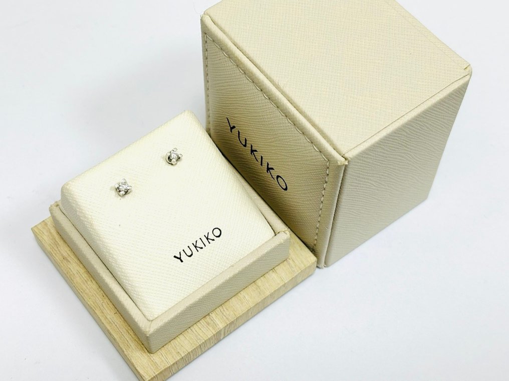 Yukiko - Ohrringe Weißgold Diamant #2.2