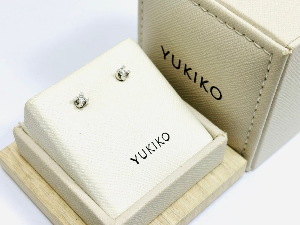 Yukiko - Kolczyki Białe złoto Diament #1.1