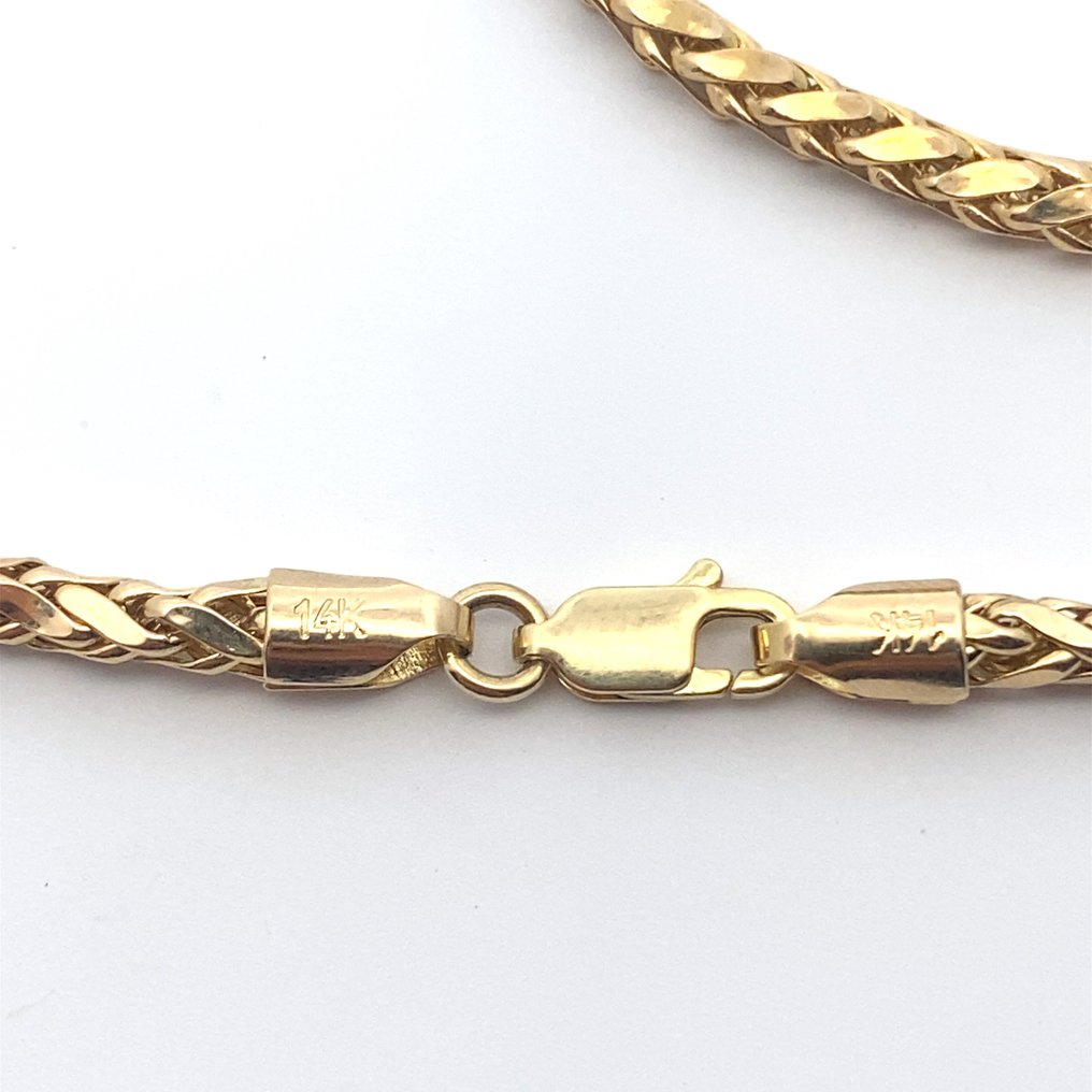 Colier cu pandantiv Aur galben Smarald - Diamant #2.1