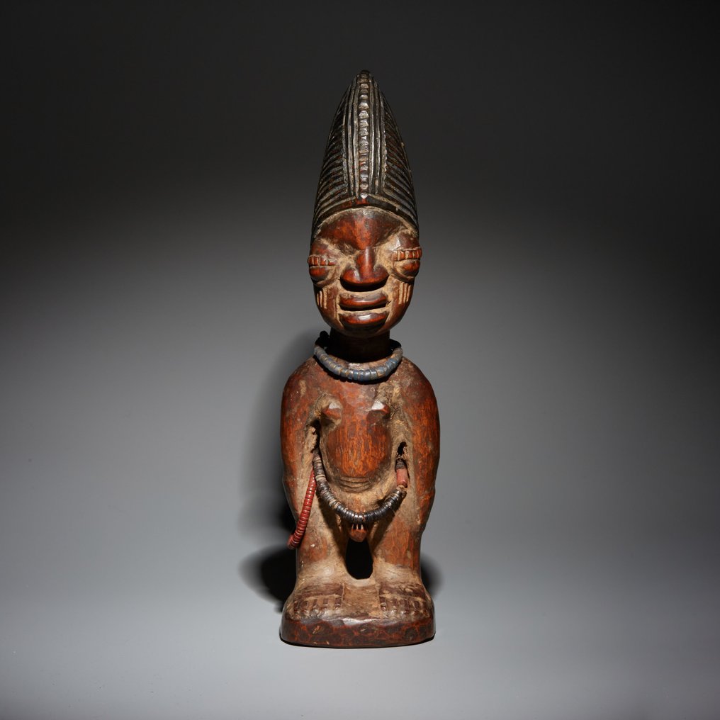 Figura Ibeji. 28 cm H. EX Colecția George Maharis. - Yoruba #1.1