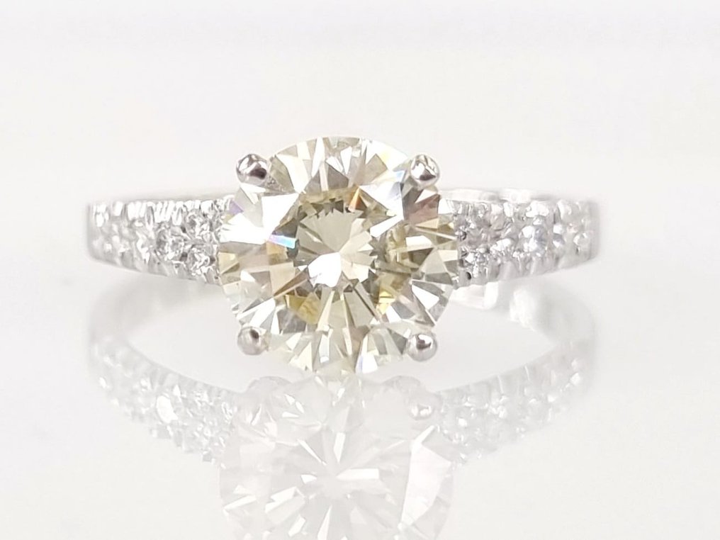 Anillo de compromiso Oro blanco Diamante  (Natural) - Diamante #1.1