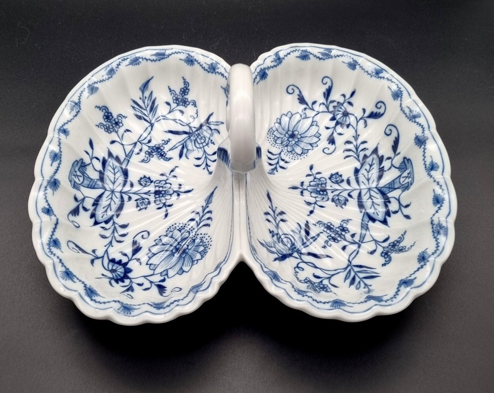 Meissen - 成套餐具 - 洋蔥紋專屬雙碗歌舞表演碗 29x24.5cm - 瓷器 #3.1