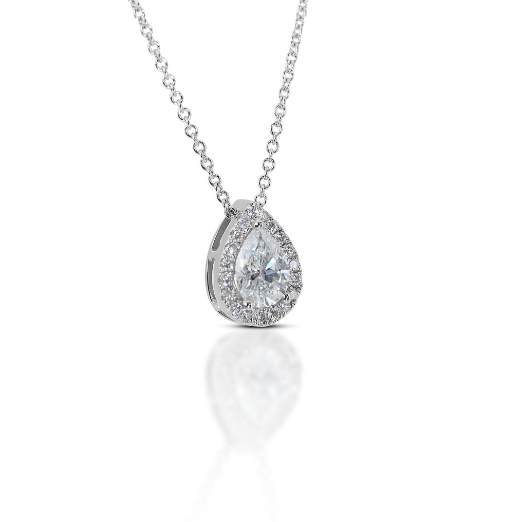 GIA Certificate - 1.26 total ct of natural diamonds - Halsband Vittguld -  1.26ct. tw. Diamant  (Natural) - Diamant #2.1