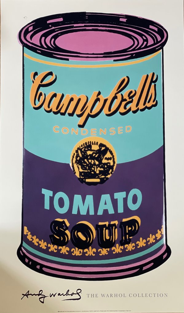 Andy Warhol (after) - Campbell’s Soup Can, 1965 (green&purple), 2013 #1.1