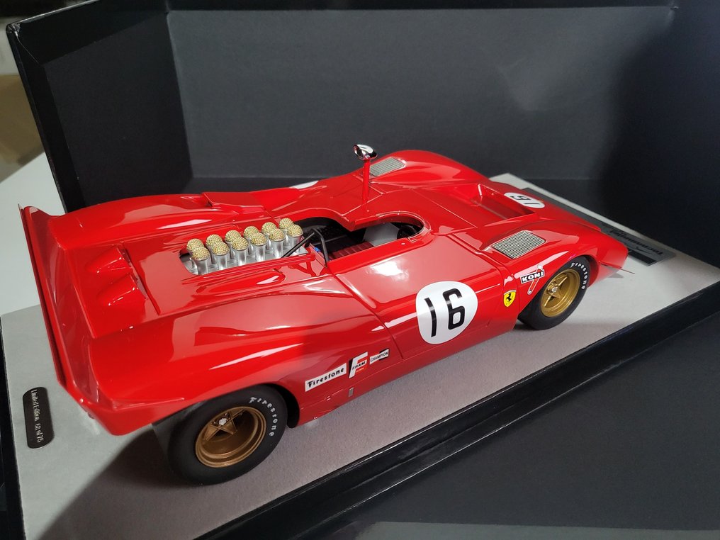 Tecnomodel 1:18 - Rennwagenmodell - Ferrari 612P CanAm Watkins Glen 1969 Amon - TM18-256B #1.0