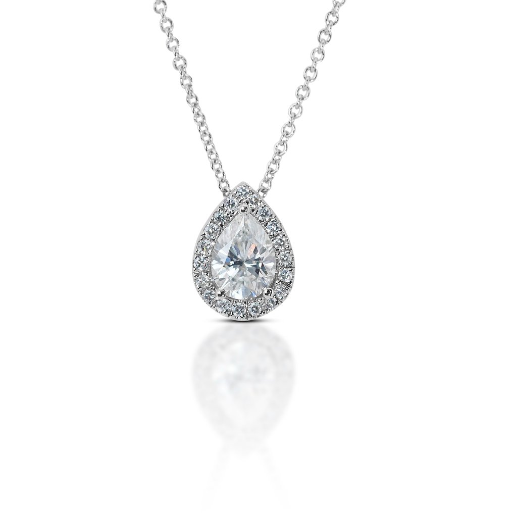 GIA Certificate - 1.26 total ct of natural diamonds - Halskæde Hvidguld -  1.26ct. tw. Diamant  (Natur) - Diamant #1.1