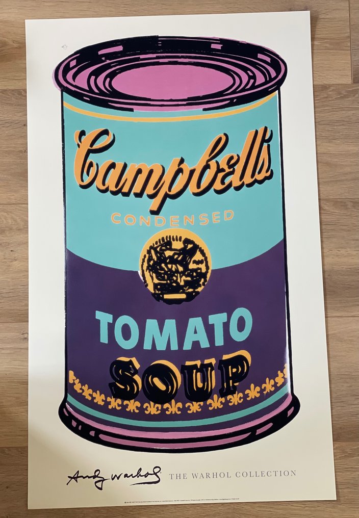 Andy Warhol (after) - Campbell’s Soup Can, 1965 (green&purple), 2013 #1.2