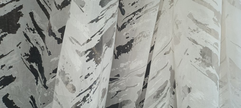 Bellissimo pezzo tessuto organza astratto colore sfumato 360x280 cm - Abstrakti - Tekstiili  - 360 cm - 280 cm #2.1