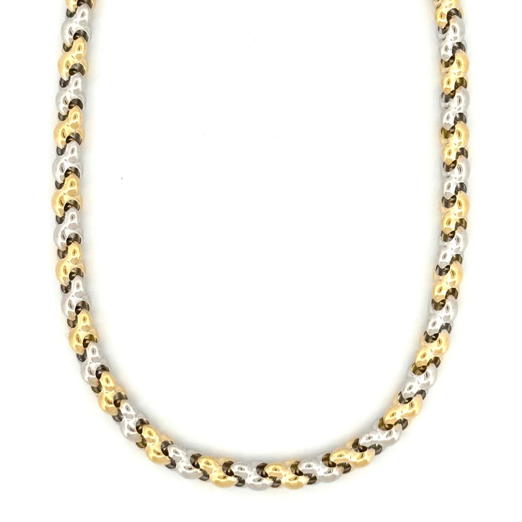 Handmade - Κολιέ - 16 g - 18 καράτια Κίτρινο χρυσό, Λευκός χρυσός #1.0