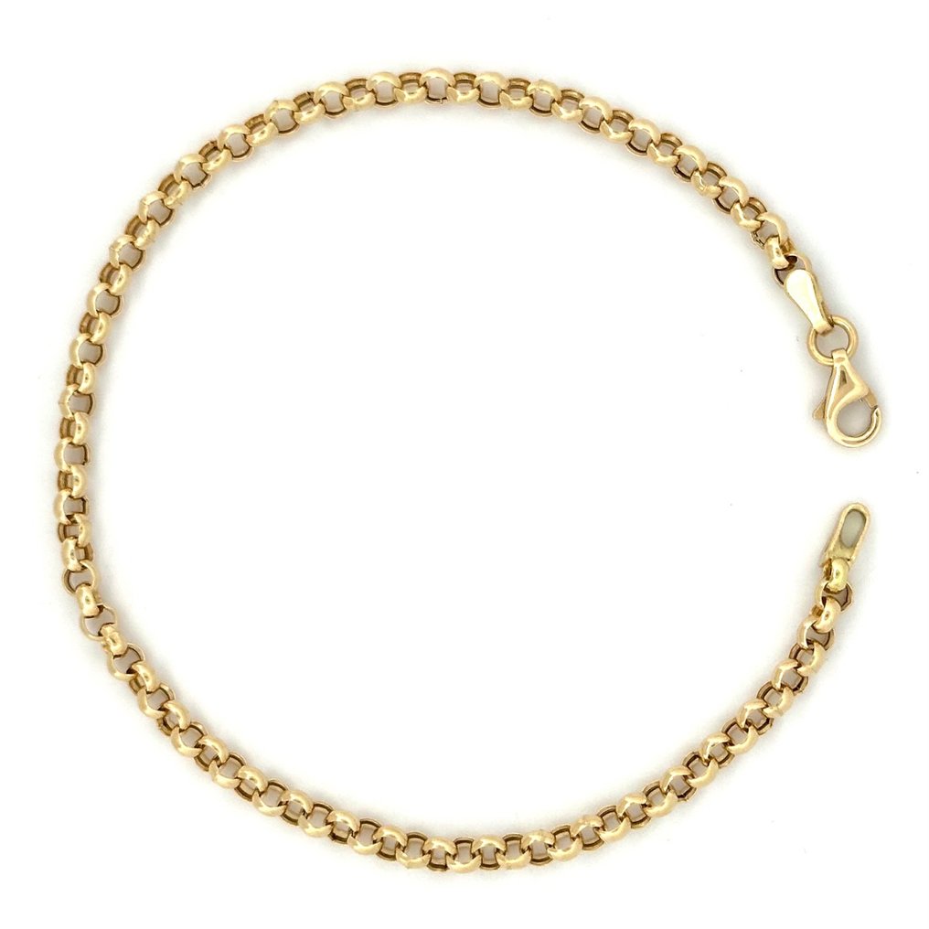 Bracciale a catena - 2.6 gr - 19.5 cm - 18 Kt - Chain bracelet - 18 kt. Yellow gold #1.1