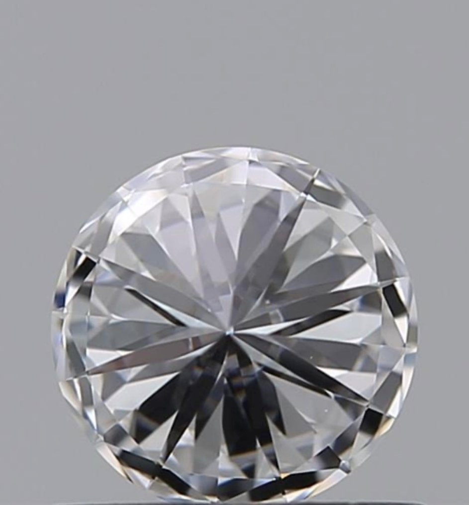 1 pcs 鑽石 - 0.55 ct - 明亮型 - D (無色) - 無瑕疵的, Ex Ex Ex #2.1