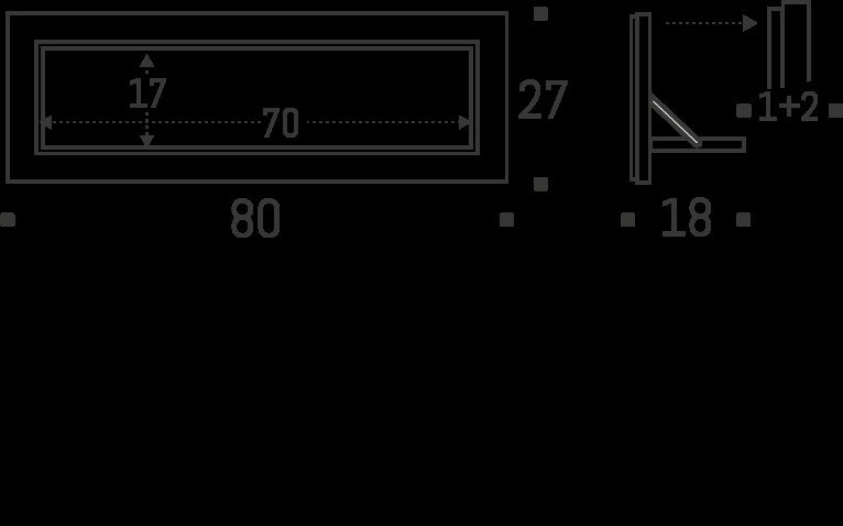 AMBIVALENZ - Malte Grieb - Shelving unit - Second Choice - Fläpps Shelf 80x27-1 - Black -  #2.1