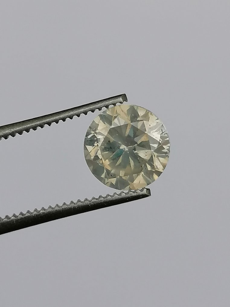 1 pcs Diamant - 1.00 ct - Rund - I - I1 #1.1