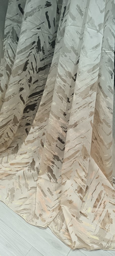 Bellissimo pezzo tessuto organza astratto colore sfumato 360x280 cm - 抽象的 - 紡織品  - 360 cm - 280 cm #1.1