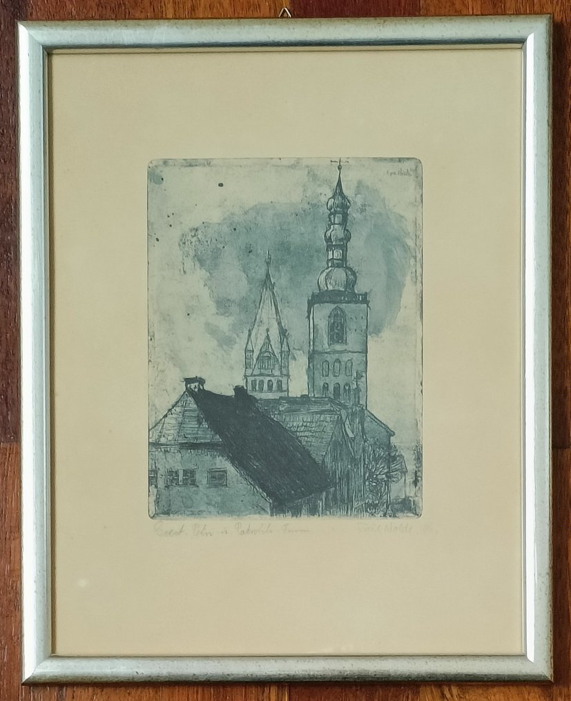 Emil Nolde (1867-1946) - Soest, Petri und Patrocli Turm - Catawiki