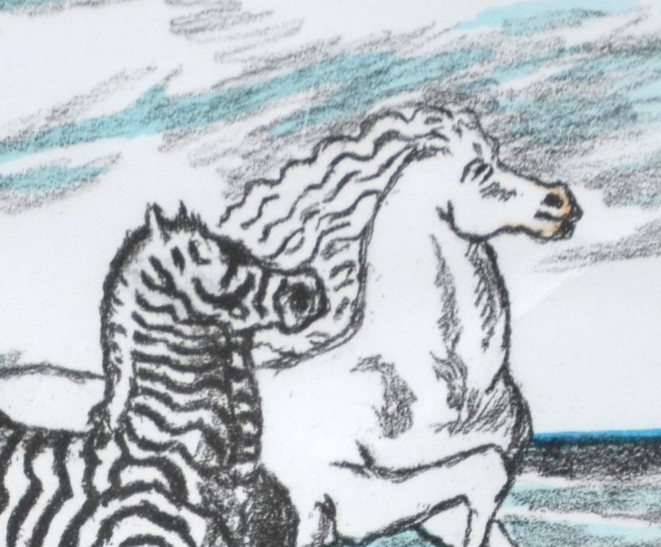 Giorgio De Chirico (1888-1978) - Cavallo e Zebra #3.1