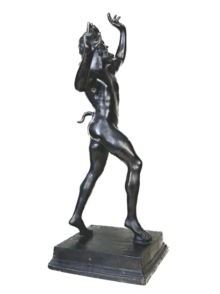 Skulptur, Fauno Danzante - 82 cm - Bronze, Ende des 20. Jahrhunderts #2.1