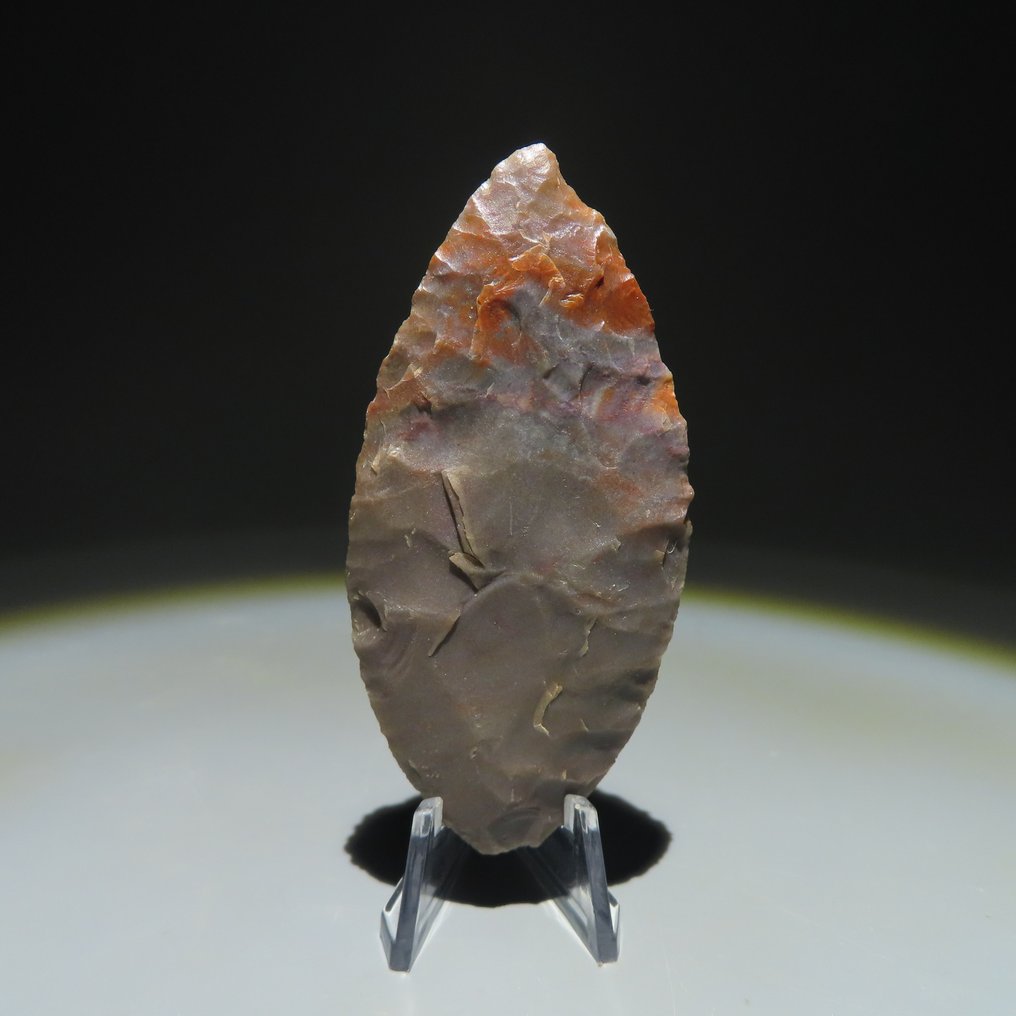 Neolithic Stone Tool. 3000-2000 BC. 7.3 cm L. Spanish Import License.  (No Reserve Price) #1.1