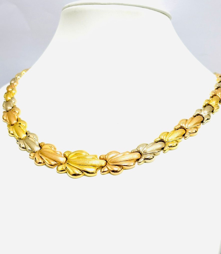 Collar necklace - 18 kt. Rose gold, White gold, Yellow gold  #3.2